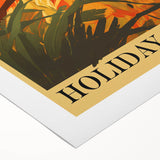 Retro Hawaii Travel Poster – Vintage Tropical Island Art