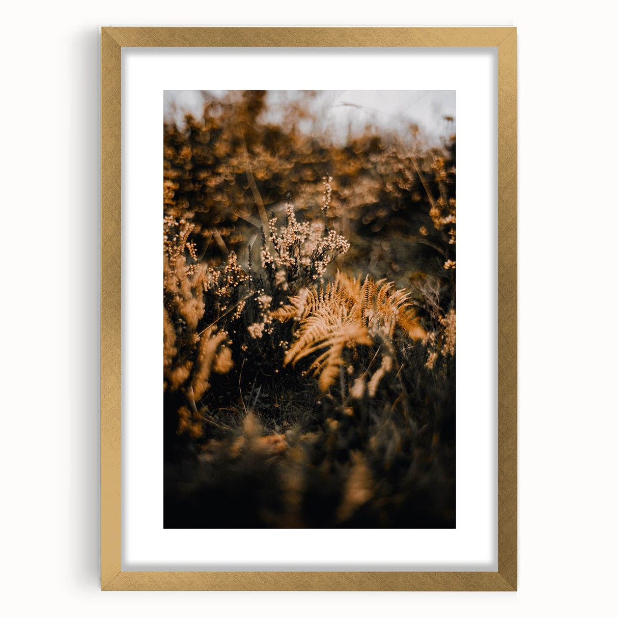 Extra large abstract art print featuring textured autumnal hues on a framed canvas, ideal for living room decor.