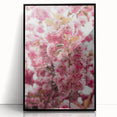 Large abstract wall art featuring spring-inspired colors on a framed acrylic panel, ideal for modern art wall decor.