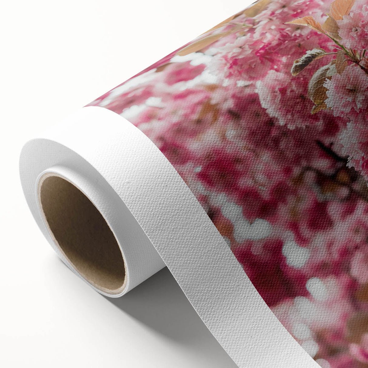 Art Deco poster featuring spring-themed floral design in pastel colors on rolled canvas, ideal for nursery wall art.