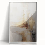 Art deco poster of a winter scene in muted blue and white tones on framed acrylic, ideal for nursery wall decor.