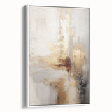 Vintage poster art of a winter scene on framed canvas, featuring muted blue and gray tones, ideal for living room decor.