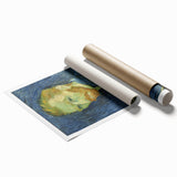 Extra large rolled canvas print featuring a Van Gogh-inspired floral art in vibrant hues.