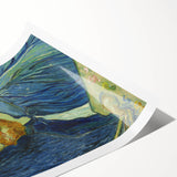 Extra large wall art featuring line art flowers in black on a white rolled canvas, suitable for large living room decor.