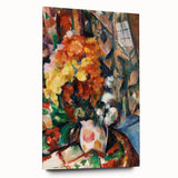 Impressionist Flower Vase Wall Art - Vibrant Floral Still Life Print
