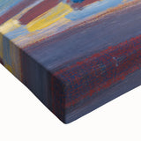 Modern Wall Art - Serene Seascape in Vibrant Blues and Yellows