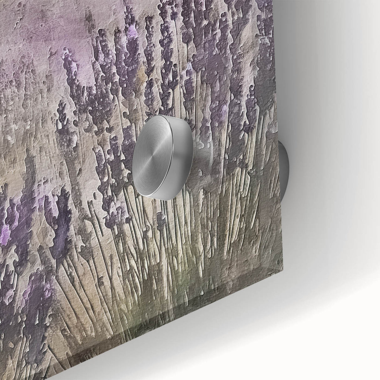 Rustic Lavender Field Wall Art - Vintage Farmhouse Nature Print