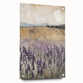 Rustic Lavender Field Wall Art - Vintage Farmhouse Nature Print