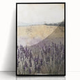 Rustic Lavender Field Wall Art - Vintage Farmhouse Nature Print