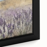 Rustic Lavender Field Wall Art - Vintage Farmhouse Nature Print