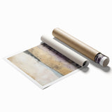 Rustic Lavender Field Wall Art - Vintage Farmhouse Nature Print