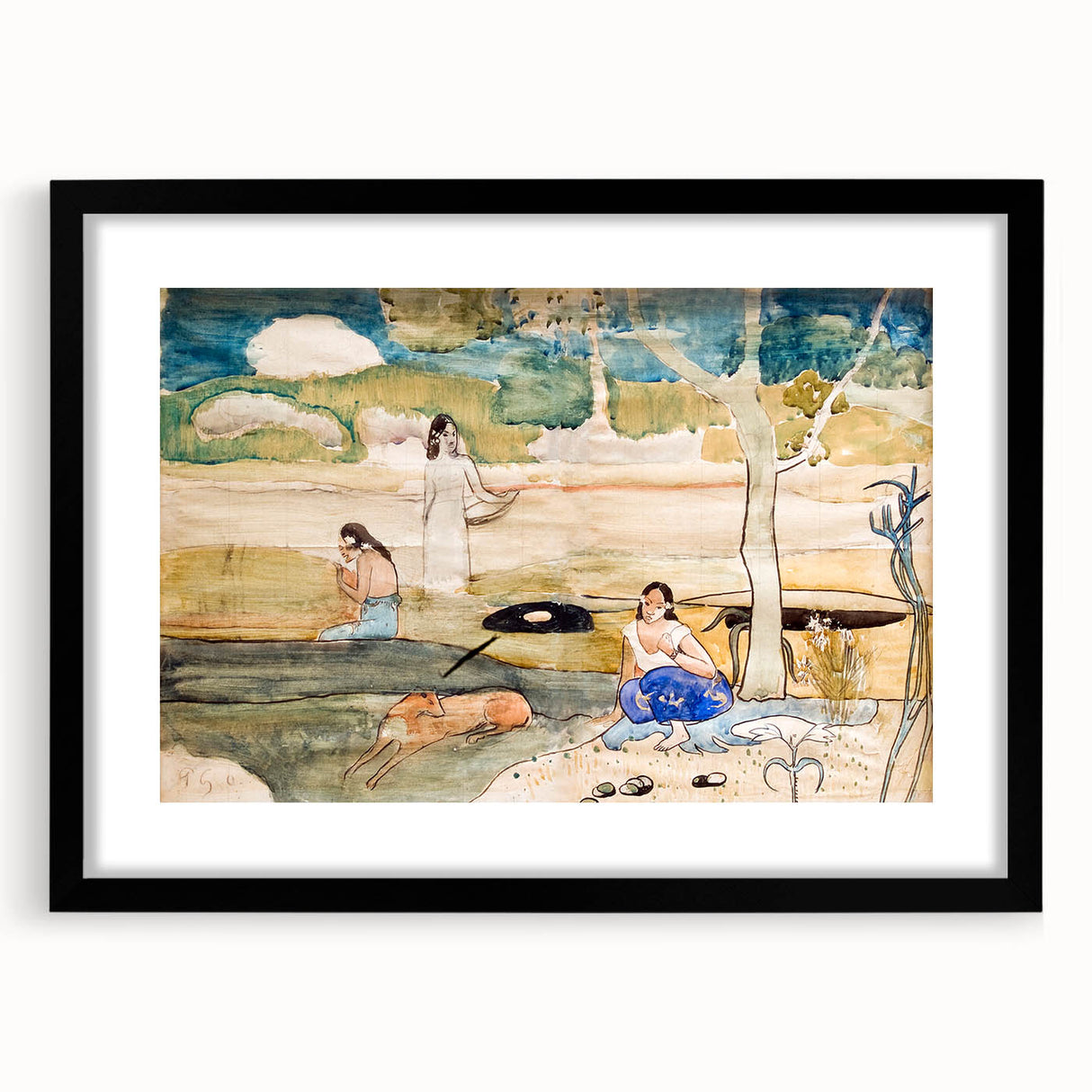 Tahiti Study" Modern Wall Art - Exotic Contemporary Decor