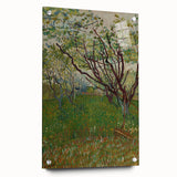 Impressionist Blooming Orchard - Peaceful Landscape Wall Art Print