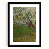 Impressionist Blooming Orchard - Peaceful Landscape Wall Art Print