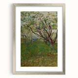 Impressionist Blooming Orchard - Peaceful Landscape Wall Art Print