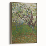 Impressionist Blooming Orchard - Peaceful Landscape Wall Art Print