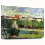 The Market Gardens of Vaugirard" Modern Wall Art - Lush Contemporary Landscape Decor