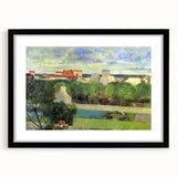 The Market Gardens of Vaugirard" Modern Wall Art - Lush Contemporary Landscape Decor