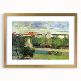 The Market Gardens of Vaugirard" Modern Wall Art - Lush Contemporary Landscape Decor