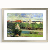 The Market Gardens of Vaugirard" Modern Wall Art - Lush Contemporary Landscape Decor