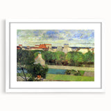 The Market Gardens of Vaugirard" Modern Wall Art - Lush Contemporary Landscape Decor