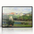 The Market Gardens of Vaugirard" Modern Wall Art - Lush Contemporary Landscape Decor