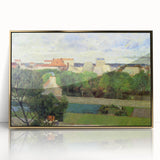 The Market Gardens of Vaugirard" Modern Wall Art - Lush Contemporary Landscape Decor