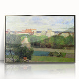 The Market Gardens of Vaugirard" Modern Wall Art - Lush Contemporary Landscape Decor