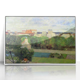 The Market Gardens of Vaugirard" Modern Wall Art - Lush Contemporary Landscape Decor