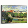 The Market Gardens of Vaugirard" Modern Wall Art - Lush Contemporary Landscape Decor