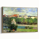 The Market Gardens of Vaugirard" Modern Wall Art - Lush Contemporary Landscape Decor