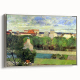 The Market Gardens of Vaugirard" Modern Wall Art - Lush Contemporary Landscape Decor