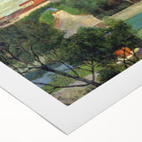 The Market Gardens of Vaugirard" Modern Wall Art - Lush Contemporary Landscape Decor