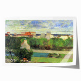The Market Gardens of Vaugirard" Modern Wall Art - Lush Contemporary Landscape Decor