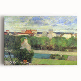 The Market Gardens of Vaugirard" Modern Wall Art - Lush Contemporary Landscape Decor