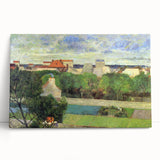 The Market Gardens of Vaugirard" Modern Wall Art - Lush Contemporary Landscape Decor