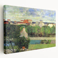 The Market Gardens of Vaugirard" Modern Wall Art - Lush Contemporary Landscape Decor