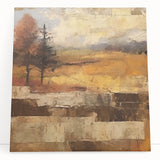 Rustic Autumn Landscape Wall Art - Vintage Farmhouse Nature Print