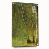 Impressionist Forest Scene - Serene Green Landscape Wall Art Print