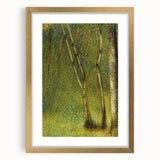 Impressionist Forest Scene - Serene Green Landscape Wall Art Print