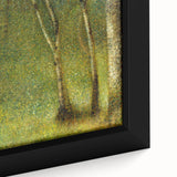 Impressionist Forest Scene - Serene Green Landscape Wall Art Print