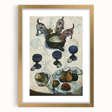 Modern Wall Art - Vibrant Still Life with Abstract Playful Puppies