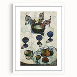 Modern Wall Art - Vibrant Still Life with Abstract Playful Puppies