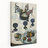 Modern Wall Art - Vibrant Still Life with Abstract Playful Puppies