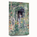 Impressionist Garden Scene Wall Art - Vibrant Floral Landscape Print