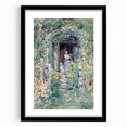 Impressionist Garden Scene Wall Art - Vibrant Floral Landscape Print