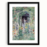 Impressionist Garden Scene Wall Art - Vibrant Floral Landscape Print