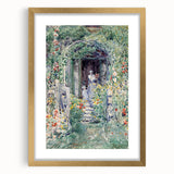 Impressionist Garden Scene Wall Art - Vibrant Floral Landscape Print