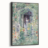 Impressionist Garden Scene Wall Art - Vibrant Floral Landscape Print