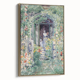 Impressionist Garden Scene Wall Art - Vibrant Floral Landscape Print